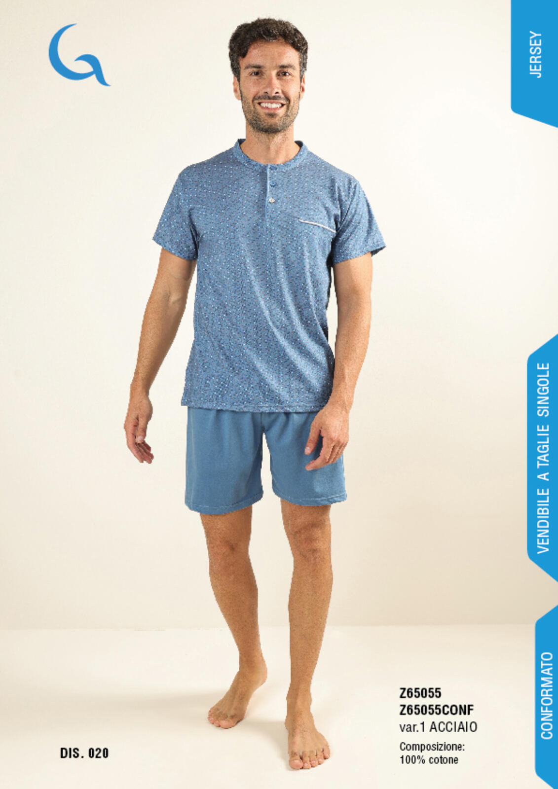 PIGIAMA UOMO M/M Z65055 Tellini S.r.l. Ingrosso Abbigliamento